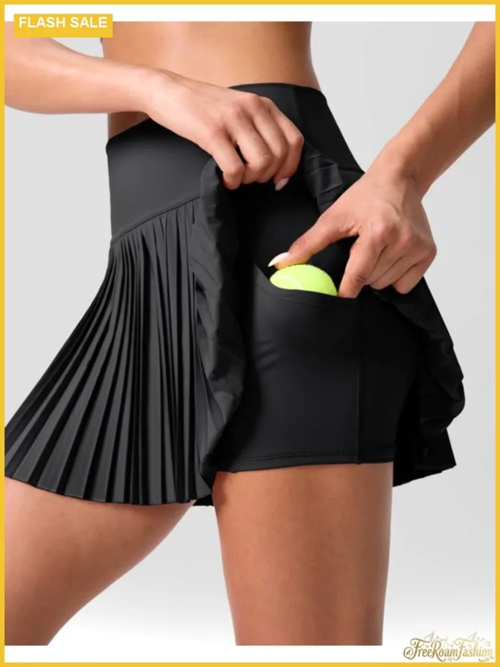 Pleated Tennis Skirt with Pockets Shorts High Waisted Athletic Skorts